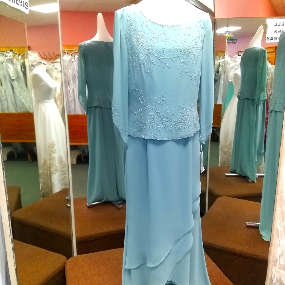 Formal Gown. It is a sage color,long sleeve.